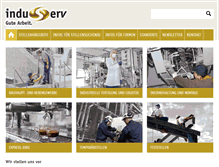 Tablet Screenshot of induserv.ch